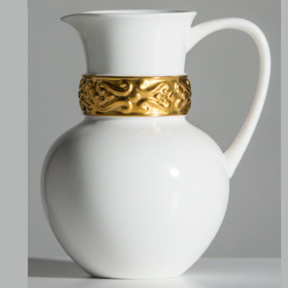 【2MK】$290 Katy Briscoe Small Pitcher 24K Gold Plated